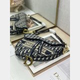 Replica Dior Oblique Jacquard Saddle Bag