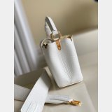 Designer Louis Vuitton Replica Black/White Capucines Mini Capucines M56669 Handbags