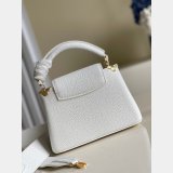 Designer Louis Vuitton Replica Black/White Capucines Mini Capucines M56669 Handbags
