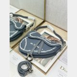 Replica Dior Oblique Jacquard Saddle Bag